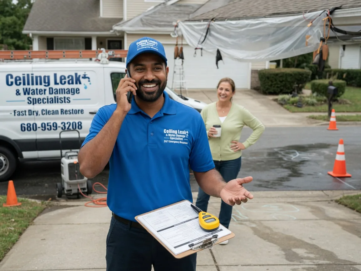 Ceiling Leak Cleanup Exira, IA FAQs